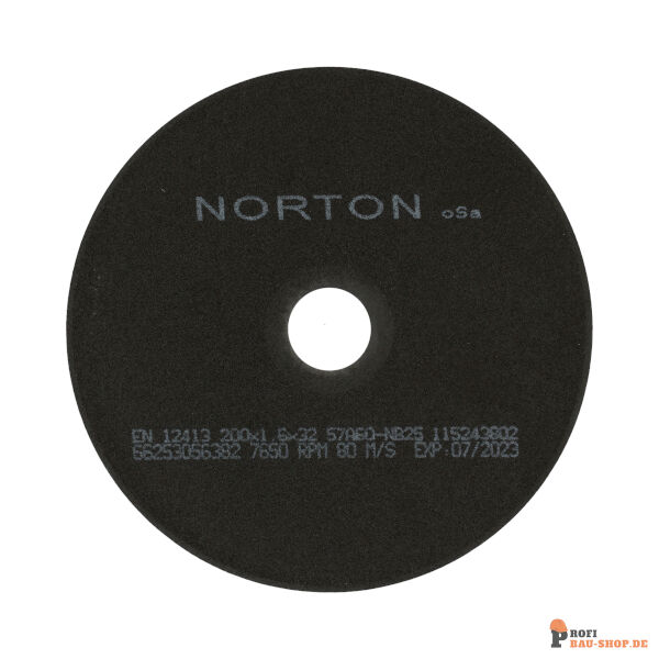 nortonschleifmittel/NORTON_schleifmittel_66253056382 Flat cutting off wheel Non-Reinforced Cut-Off-Norton NRCO-200x1.6x32-57A60NB25_167493